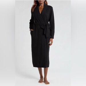 UGG Lenny Knit Robe Women’s Size XL Black Duster Cardigan Cozy Athleisure Lounge